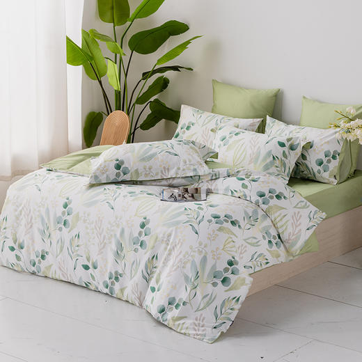 多喜爱 全棉斜纹印花套件四件套 花漾纪/风吟棉语/丁香雨露/绿嘢/卡皮巴拉【甄选新疆棉】【芬纳诺抗菌】【AB版设计】【宽边枕袋】柔软亲肤 吸湿透气 耐洗耐磨 不易褪色 商品图10