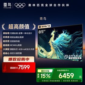 【FFALCON雷鸟】 85英寸 青鸟真壁纸电视 无缝贴墙 一体化超薄机身 4K144Hz高刷 平板电视机 85S585C Slim