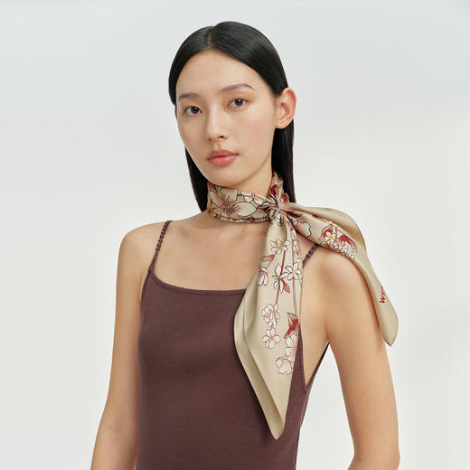 万事利双面印花中方巾-春至 商品图4