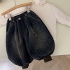 【优质面料❗️保暖舒适】男女童冬装牛仔裤宝宝洋气儿童个性潮牌韩版加厚一体绒束脚灯笼裤。jc 商品缩略图0