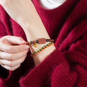 菜菜家平安纳福合香珠手串|纯天然植物原料，非遗大师监制的合和香方，双重香养