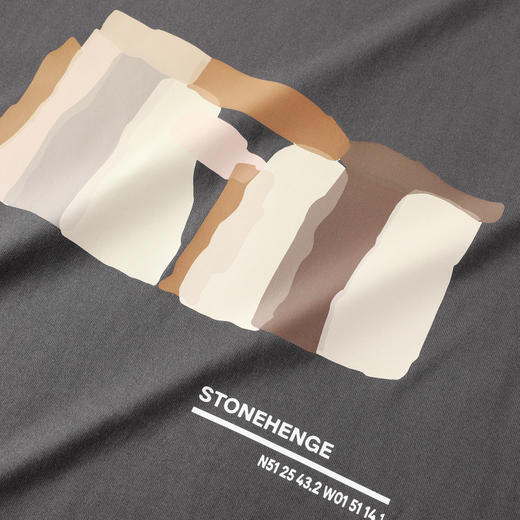 GXG男装【100%棉】夏季时尚撞色印花男士圆领百搭短袖T恤K&C 商品图6