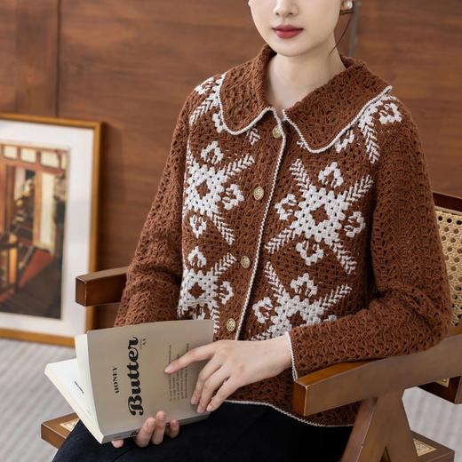 苏苏姐家思琼开衫手工diy钩针毛衣编织羊毛线毛线团材料包 商品图2