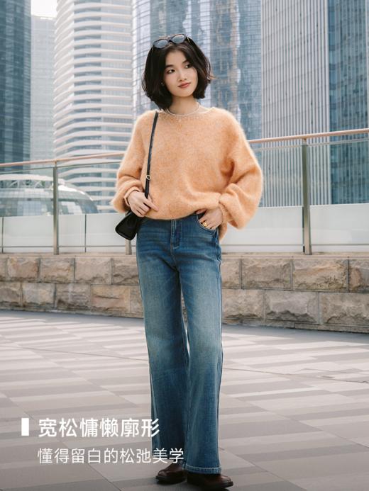 无缝一体26支纯羊毛拉绒圆领毛衫FCG1WST058 商品图4