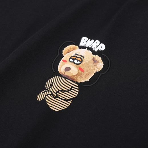 GXG男装【100%棉】夏季时尚卡通涂鸦熊情侣款圆领百搭短袖t恤K&C 商品图4