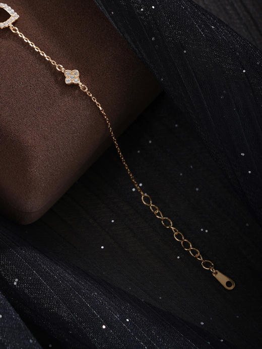 子佩集【福华幸运】银S925珍珠惜王妃手链【MLSL010】5.5mm珠镀金葫芦2601 商品图6