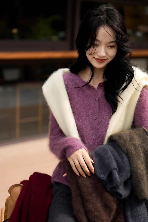 高奢定制羊绒澳毛开衫 鄂尔多斯同款 商品图0