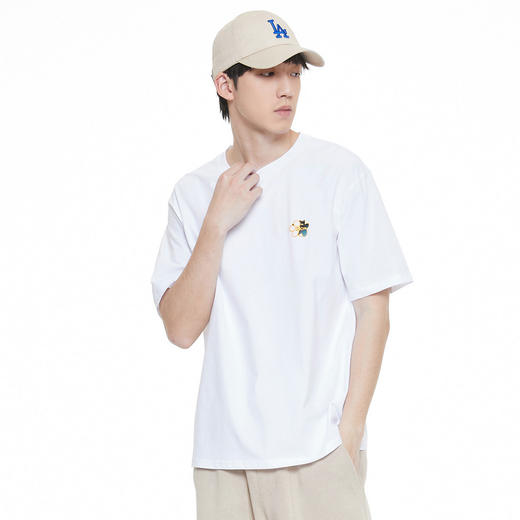 GXG男装夏季时尚简约印花t恤休闲百搭男女同款短袖K&C 商品图5