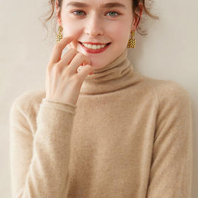 「高货yt」全新升级【铂金会员413/天猫559/差价146】(12231)洛诗琳镂空堆堆领羊绒衫2025冬季气质百搭针织打底衫毛衣