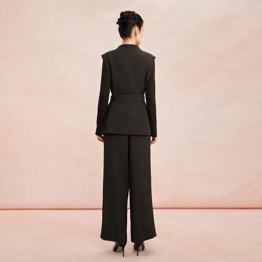 RE407斯尔丽26新款休闲时尚三件套马甲+内搭+阔脚裤免搭配小香系列套装 商品图1