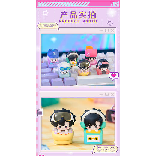 时光代理人复古潮流键帽盲盒-纪念日百货门店同款169148502 商品图3