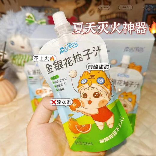 南园国色  金银花柚子汁 儿童零食 商品图5