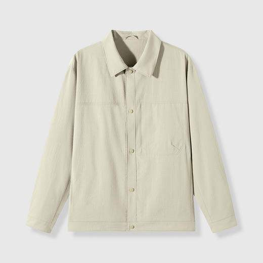 GXG男装【立体提花】25春季时尚简约休闲舒适百搭男式翻领夹克K&C 商品图8