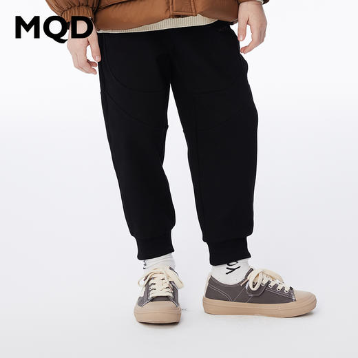 【秒3】【MQD】男童冬季潮酷斜纹肌理休闲针织长裤 商品图1
