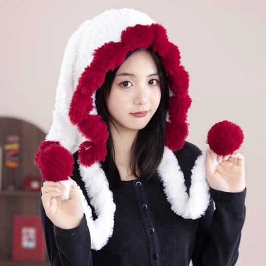 苏苏姐家暖萌爱心绒绒帽手工diy编织钩针绒绒蜜糖毛线团帽子材料包 商品图0