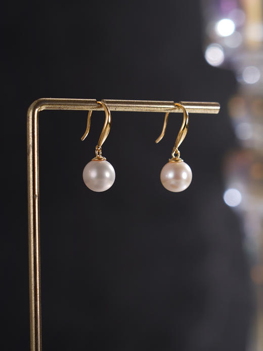 子佩集【月华柔情】银S925珍珠惜王妃耳环【YE1018】8mm珠双色单珠2601 商品图9