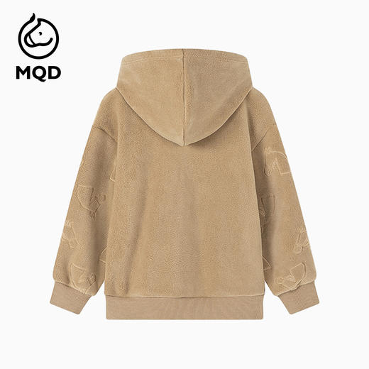 【秒3】【MQD】男童冬季精致毛巾绣双面加绒连帽卫衣 商品图4