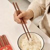 【29.9元到手50支！】OPTIMUM DG 马上有钱 红檀木筷子礼盒 经久耐用 多到工艺打磨 温润光滑 天然木纹 红棕雅致 适配各种餐桌 商品缩略图4