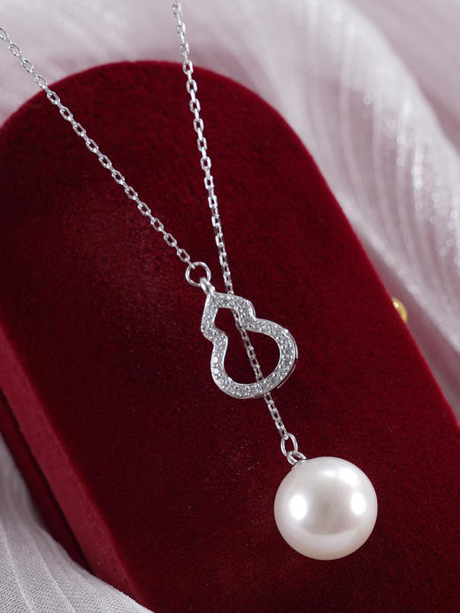 子佩集【福禄拾光】银S925珍珠惜王妃套链【MLTL022】10mm珠吊球葫芦2601 商品图3