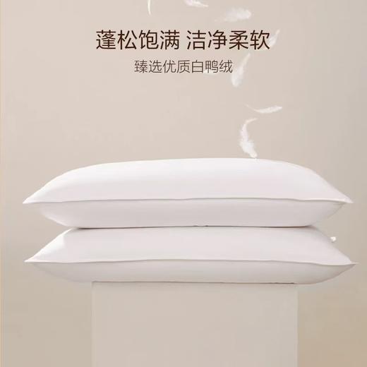 星级酒店鸭绒枕芯床品颈椎低枕柔软 商品图3