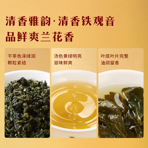 八马 金马献瑞 福建三大茗茶 安溪铁观音 大红袍 金骏眉 茶叶 礼盒 商品图5