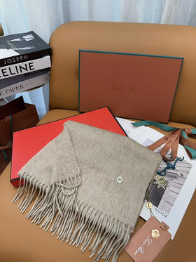 秋冬特惠💰460 诺悠翩雅围巾 经典“水波纹”素色羊绒围巾