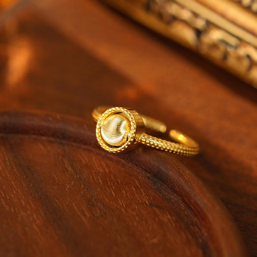 【招财转运】925纯银猫眼圆珠戒指【BF-RS3069】 商品图0