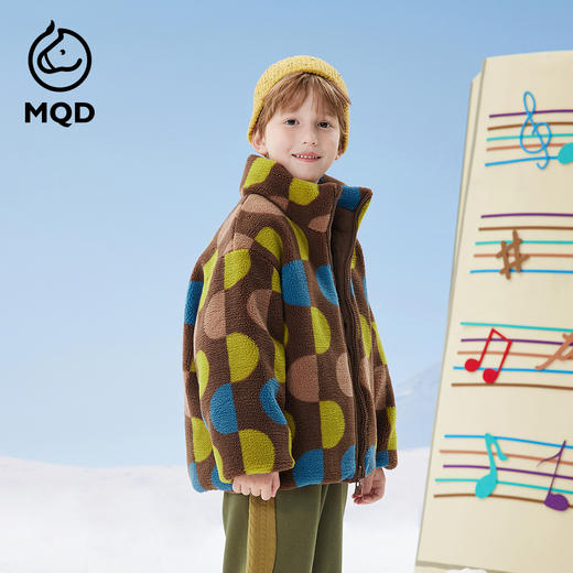 【秒1】【MQD】男童冬季趣味满版印花立领羽绒服 商品图2