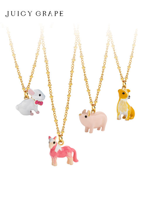 JuicyGrape十二生肖项链女轻奢小众猪虎龙吊坠马本命新年生日礼物 商品图1