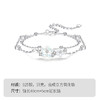 WINY S925 纯银月白樱落手链女 小众设计贝壳樱花锆石手饰 商品缩略图1