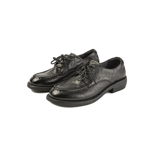 【上新】伊伴2026春季系带乐福鞋牛津鞋雅痞风编织细节牛津鞋B26162601 商品图5