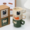 腊肠高颜值叠叠杯   小狗可爱陶瓷ins风杯子卡通咖啡杯3.262 商品缩略图3