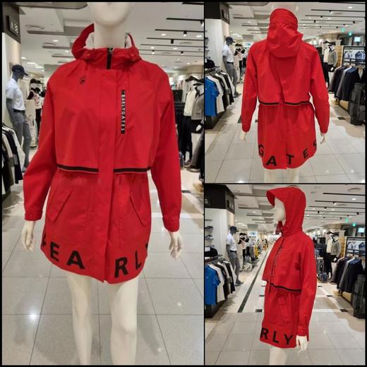 PG家新款女士长款防雨防风外套来了！绝美的一款雨衣外套，开春马上就是绵绵不绝的梅雨季节，这款单品的实用指数100%! 进口防雨面料，全身多处压胶防风工艺，非常的高端！ 商品图3