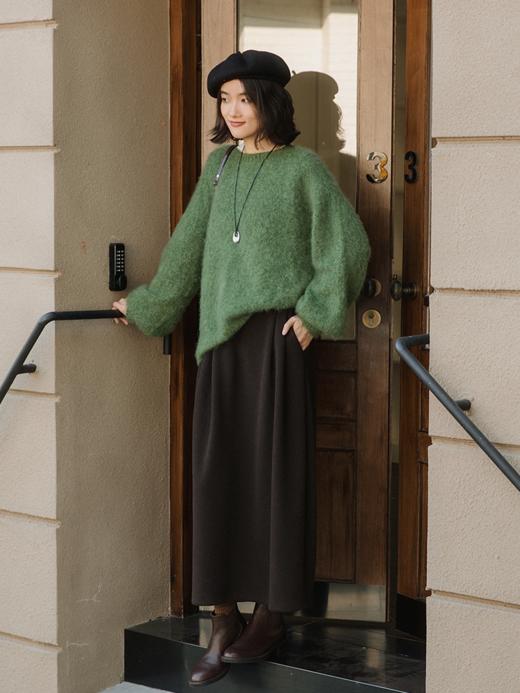 无缝一体26支纯羊毛拉绒圆领毛衫FCG1WST058 商品图14