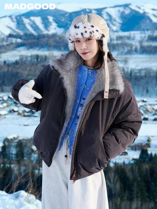 马得工地/MDGDWT142005/ 座山雕毛领派克羽绒服 商品图2