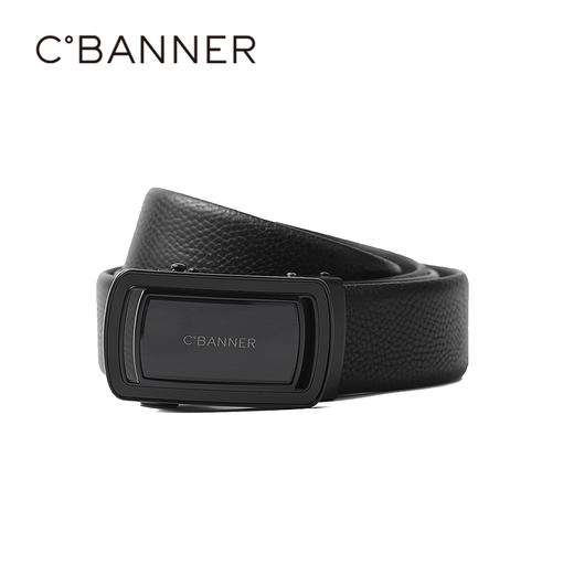 千百度质地柔软爽滑荔枝纹清晰细腻男配饰皮带A25436182 商品图1