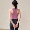 【限时秒】YOGACODE【火树银花系列】罗纹运动背心女带胸垫亲肤舒适无袖美背健身背心DS33罗纹背心 商品缩略图3