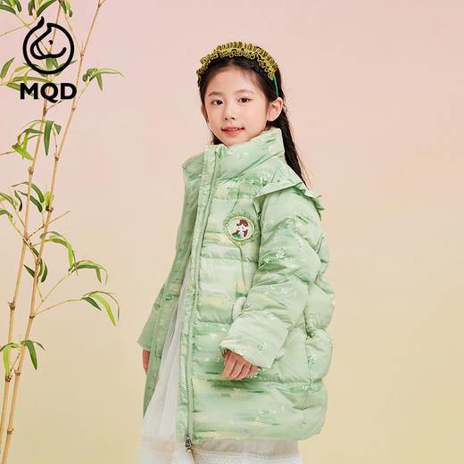 【秒1】【MQD】女童冬季古典国风花版立领羽绒服 商品图1