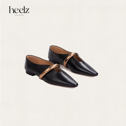 heelz设计师手工鞋履 ｜金条U口羊皮奶奶鞋 1.5 公分 商品图2