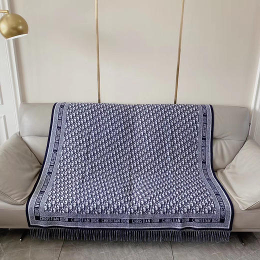 秋冬特惠💰180 迪家新款围巾披肩这款深蓝色围巾 商品图4