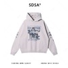 N070SDSA男士秋冬新款痞帅男装嘻哈显瘦印花字母连帽卫衣百搭美式上衣 商品缩略图1