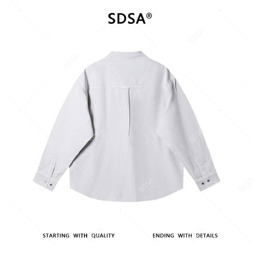 2802SDSA秋冬新款痞帅男装韩版简约纯色设计翻领长袖衬衫百搭休闲衬衣 商品图5