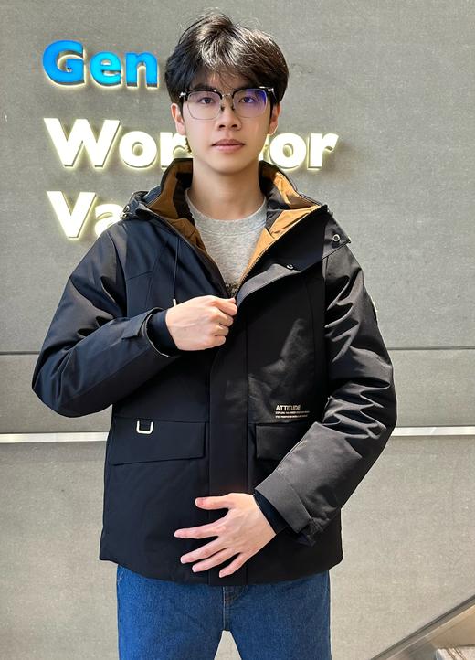 佐丹奴男装三层5A鹅绒羽绒外套 01073621 商品图2