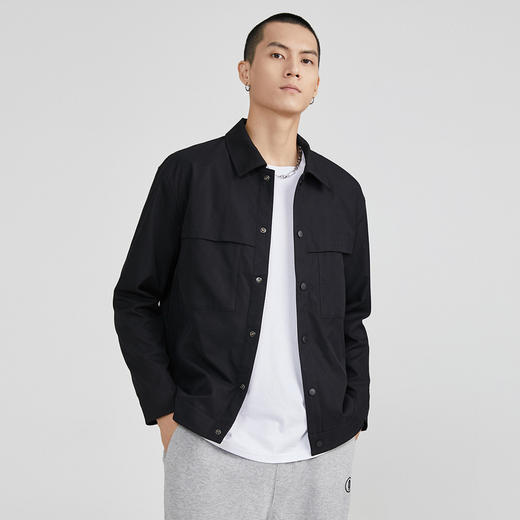 GXG男装春季新品经典翻领外套男士时尚百搭短款夹克K&C 商品图2