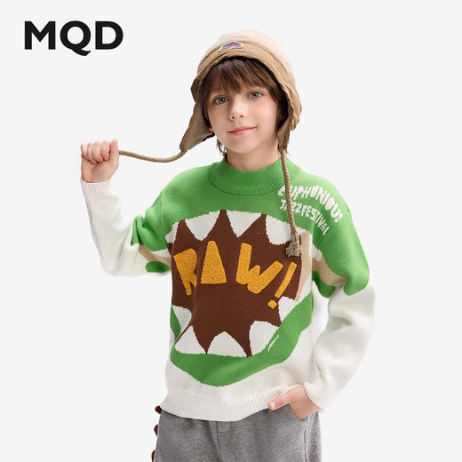 【秒2】【MQD】童装男童毛衣秋冬季新款儿童针织上衣半高领毛线衫衣服 商品图2