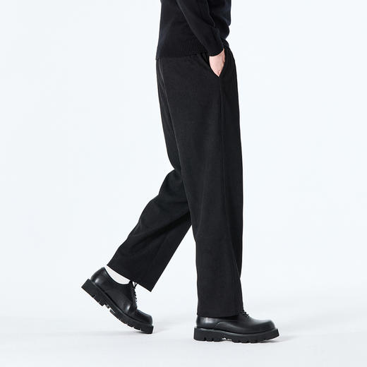 GXG男装秋季简约纯色百搭日常通勤百搭男式休闲直筒长裤K&C 商品图6