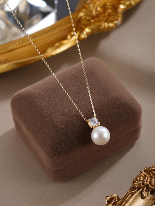 子佩集【光之女神】银S925珍珠惜王妃套链【MLTL026】10mm珠镀金星点2601 商品图4