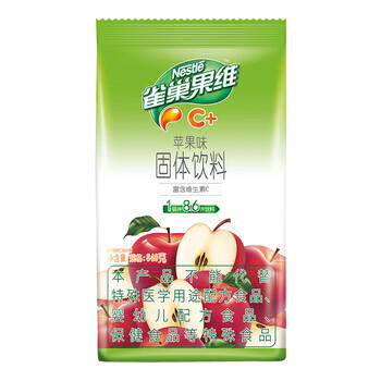 雀巢（Nestle）果维C+苹果味840g/袋 富含维C 低脂果珍冲饮果汁粉 商品图0
