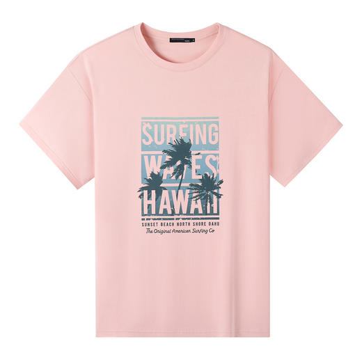 GXG男装【热带森林】夏季时尚风景树印花男士圆领短袖t恤K&C 商品图6