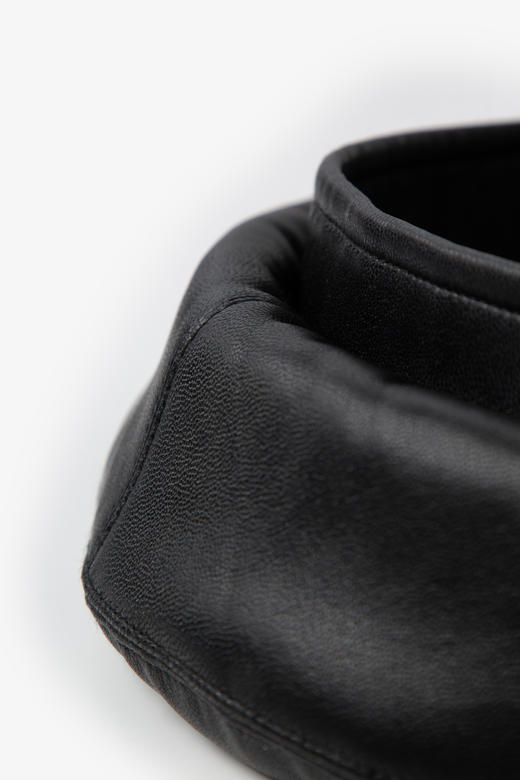 复古英伦黑色PU皮帽子5E91M0042-1 商品图5